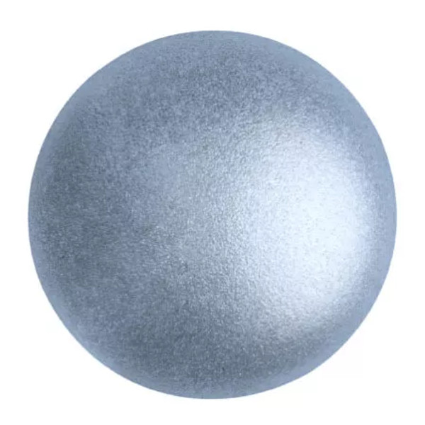 14mm Cabochon par Puca, Matte Metallic Light Blue (Qty: 1)