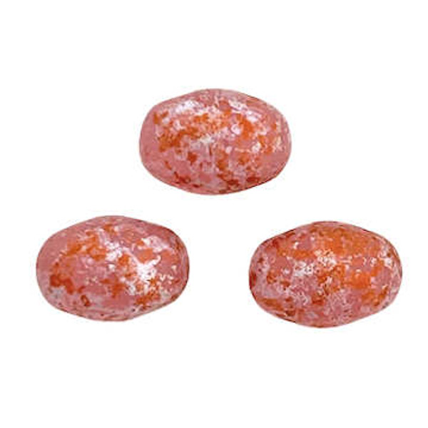 Samos par Puca Beads, Light Rose Tweedy Opal (Qty: 25)