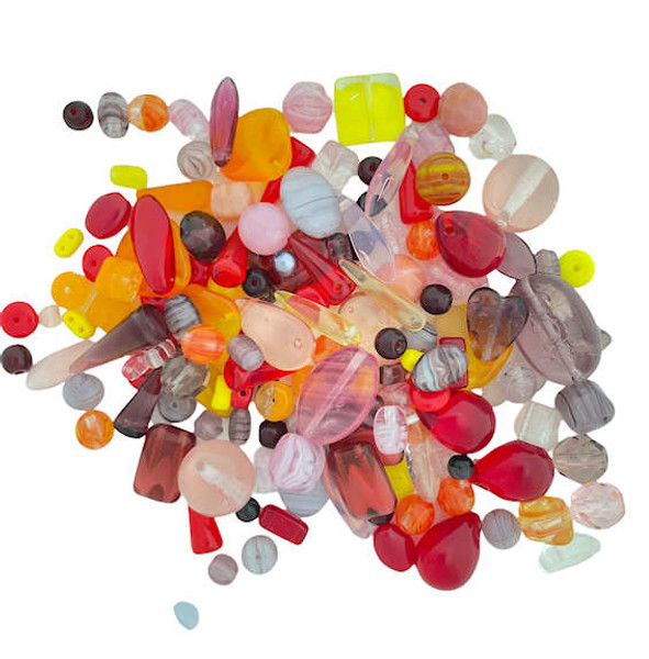 Czech Glass Bead Mix, Summer Heat (60 gr.)