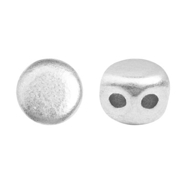 Kalos par Puca Beads, Aluminum Silver (Qty: 50)