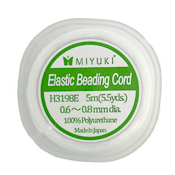 Miyuki Elastic Beading Cord, 0.6~0.8mm diam. (5.5 yds)