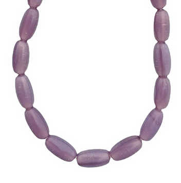 Czech Rice (Oval)  Beads, 5x9mm, Purple Opal  (Qty: 23)*