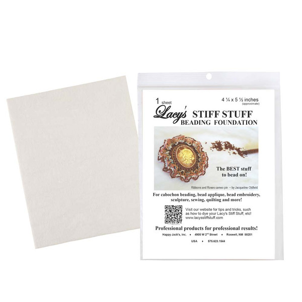 Lacy's Stiff Stuff, White, 4.25 x 5.5 inches (Qty: 1 sheet)
