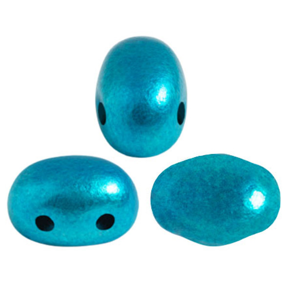 Samos par Puca Beads, Metalust Turquoise (Qty: 25)