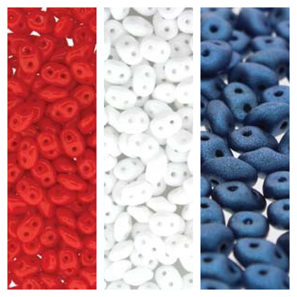 SuperDuo Color-Coordinated Set, Patriotic (3 colors) (10 gr. of each color)