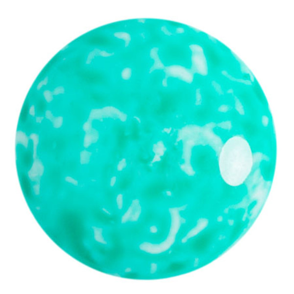 25mm Cabochon par Puca, Milky Green Turquoise (Qty: 1)