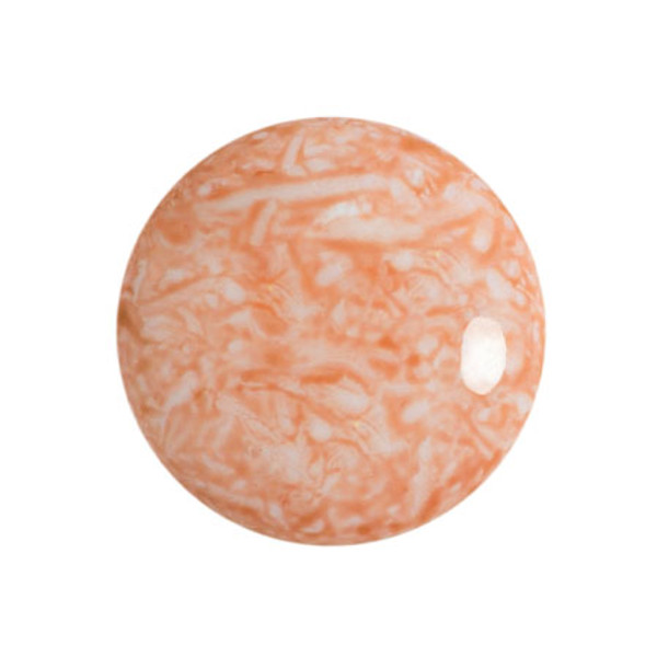 18mm Cabochon par Puca, Milky Peach (Qty: 1)