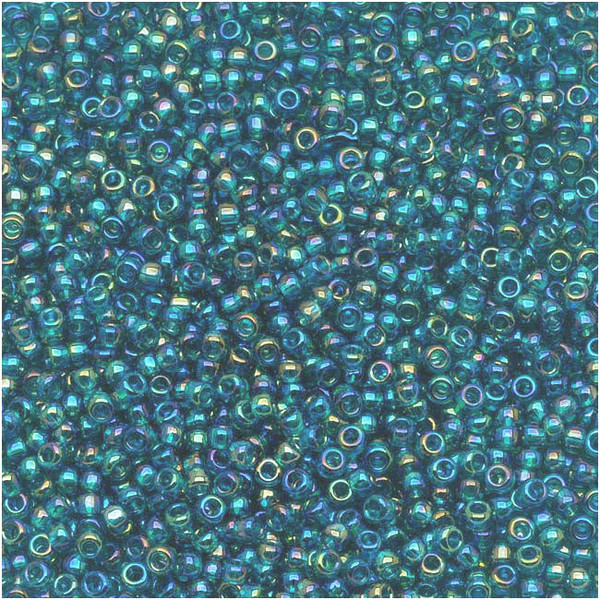 Toho 15-0167BD, Transparent Teal Rainbow (14 gr.)