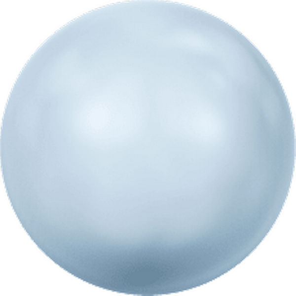 Brilliance 4mm Round Crystal Pearls, Light Blue (Qty: 50)