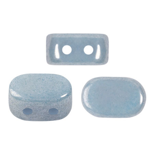 Lipsi par Puca Beads, Opaque Blue Ceramic Look (5 grams/~36 beads)