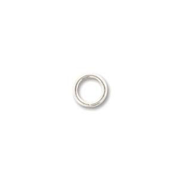 5mm Silver-Plated Closed Jump Rings (Qty: 50) (20 gauge)