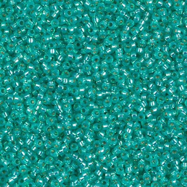 15-0572, Silver-Lined Aqua Green Alabaster (14 gr.) Miyuki
