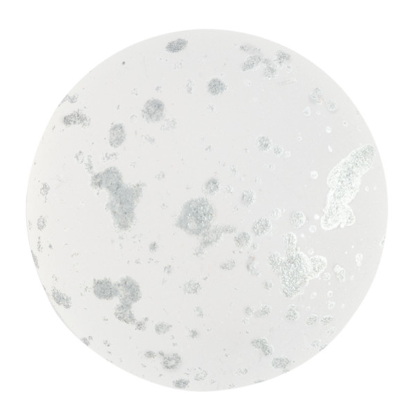 25mm Cabochon par Puca, Crystal Matte Splash Silver (Qty: 1)