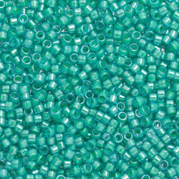 TOHO Aiko 11-954, Light Jonquil-Lined Aqua (5 grams)