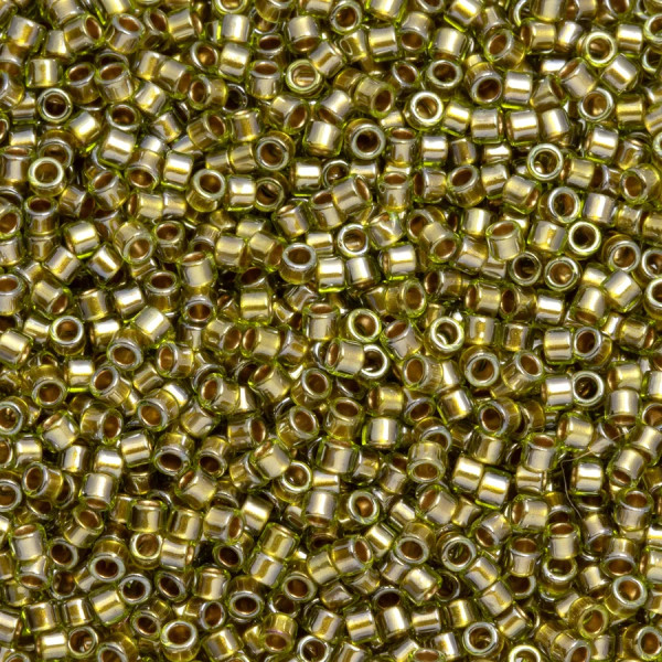TOHO Aiko 11-991, Gold-Lined Olivine Chrysolite (5 grams)