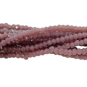 2x1mm Chinese Crystal Rondelles, Amethyst Opal (12.25" strand)