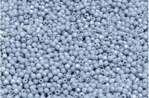 2mm Fire Polish, Chalk Blue Luster (True 2) (Qty: 50)