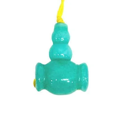 Gemstone Guru Bead Set, 3-hole, for Mala/Prayer Beads, 18mm, Turquoise Color (Qty: 1)