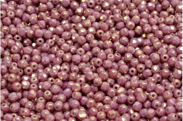 3mm Fire Polish, Violet Gold Luster (Qty: 50)