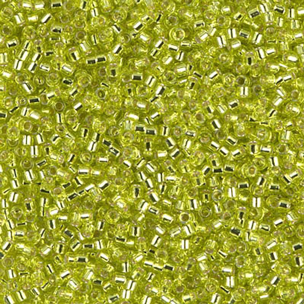 Size 15, DBS-0147, Silver-Lined Chartreuse (5 gr.) (Matches 15-0014)