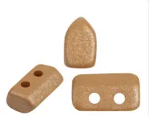 Piros par Puca Beads, Cafe Carmel (5 grams/~75 beads)