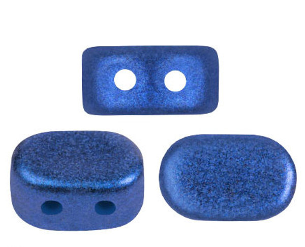 Lipsi par Puca Beads, Metallic Matte Caribbean Blue (5 grams/~36 beads)