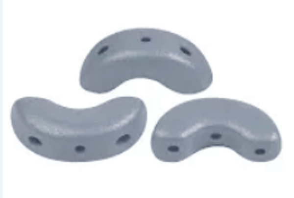 Arcos par Puca Beads, Vogue Matte Gray Medium (Qty: 25)