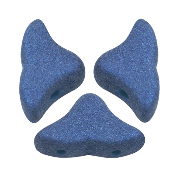 Helios par Puca Beads, Trendy Royal Blue Matte, 6x10mm (Qty: 25)