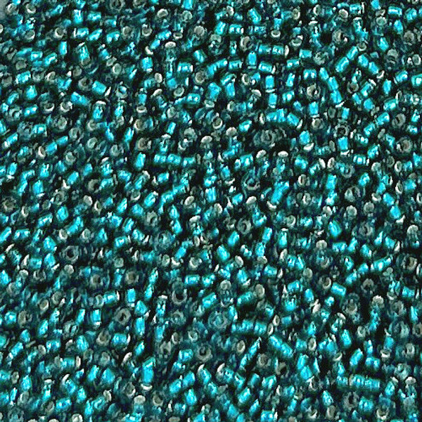 15-0027BD, Silver Lined Teal (14 gr.) Toho