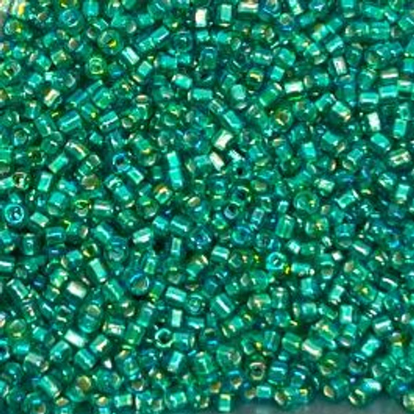 11-0080R, Silver-Lined Light Emerald Green AB (28 gr.) Matsuno