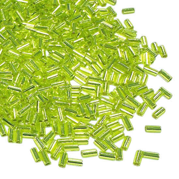 BGL1-0014, Silver-Lined Chartreuse (3mm) (10 gr.) Miyuki (Formerly 0045)