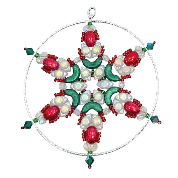 Snowflake Ornament Kit #14,  Holly Snowflake (Qty: 1) 