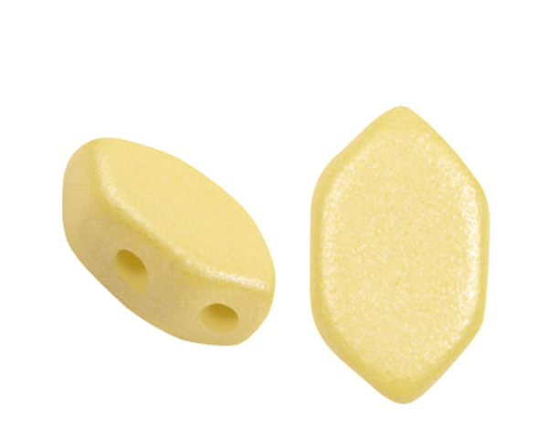 Paros par Puca Beads, Vogue Matte Canary Yellow (Qty: 25)