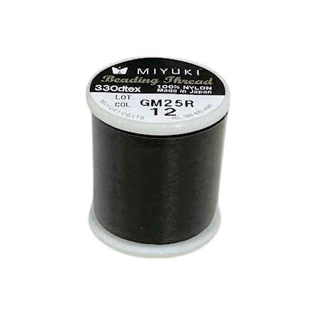 Miyuki Nylon Beading Thread, Black, 2mm (55 yds)