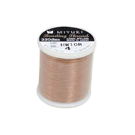 Miyuki Nylon Beading Thread, Blush, 2mm (55 yds)