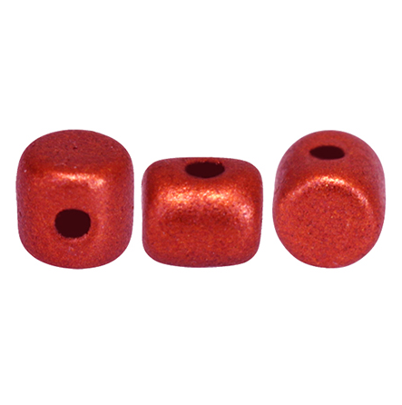Minos Par Puca Beads, Matte Metallic Red (5 gr.)