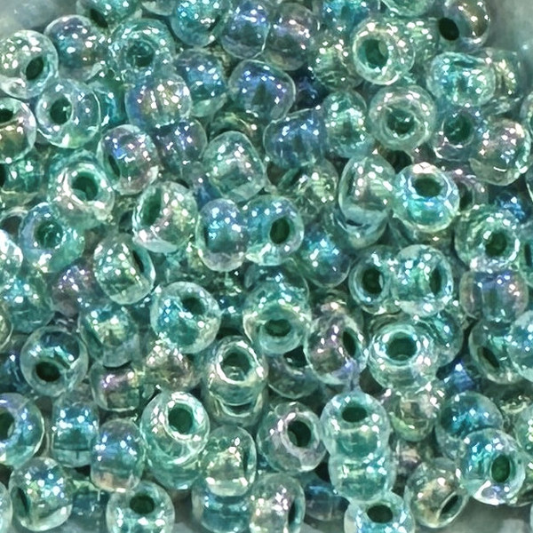 6-0277, Lime Lined Crystal AB (28 gr.) Miyuki 