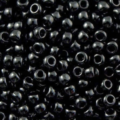 6-0049, Opaque Jet Black (28 gr.) Toho