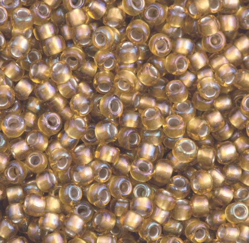 6-0278, Cold-Lined Topaz (28 gr.) Toho 