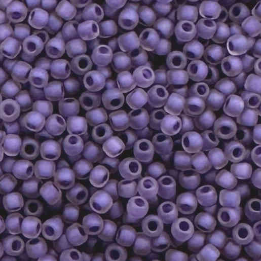 11-0928FM, Matte Purple-Lined Amethyst (28 gr.) Toho