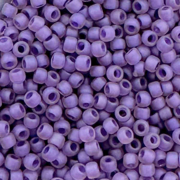 8-0928FM, Matte Purple-Lined Rosaline AB (28 gr.) Toho