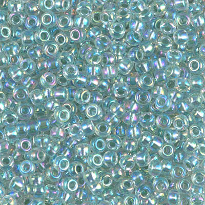 8-0263, Seafoam-Lined Crystal (28 gr.) Miyuki (Matches DB-0084)