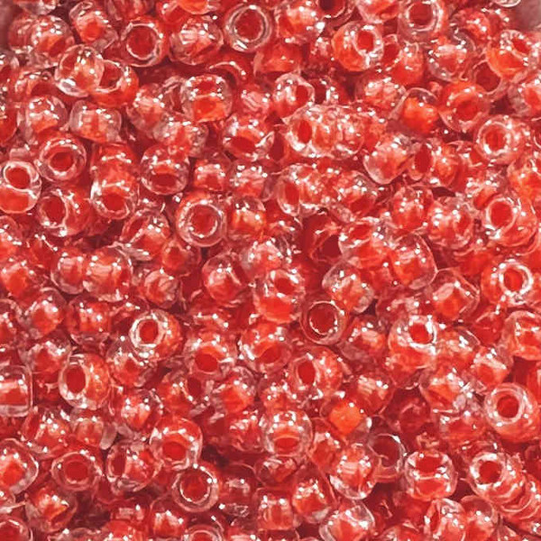 8-0341, Red-Lined Crystal (28 gr.) Toho