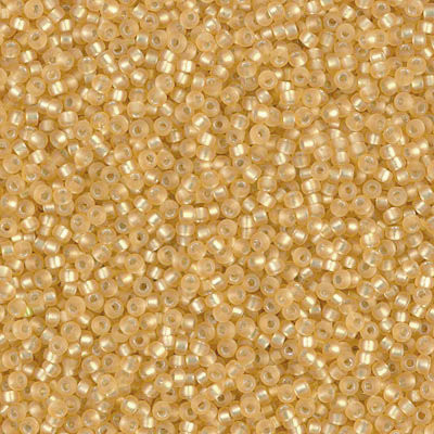 15-0004F, Matte Silver-Lined Gold (14 gr.) Miyuki