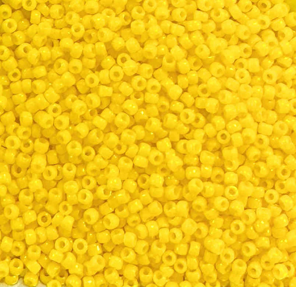 15-0042B, Opaque Dark Yellow (14 gr.) Toho