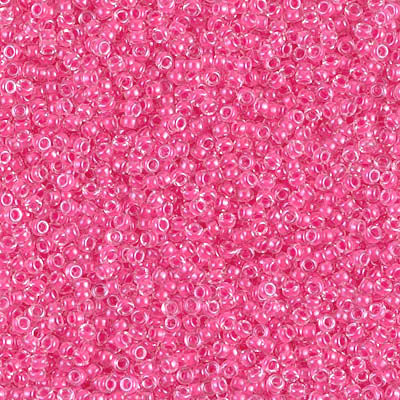 15-0208, Carnation Pink-Lined Crystal (14 gr.) Miyuki 