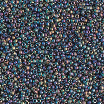 15-0401FR, Matte Black AB(14 gr.) Miyuki (Matches DB-0871)