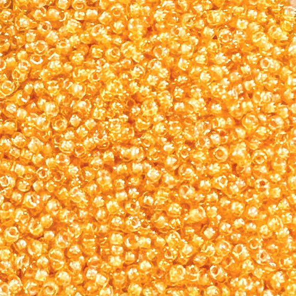 15-1827, Orange-Lined Jonquil AB (14 gr.) Toho