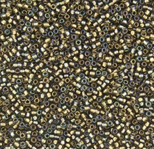 15-0271, Gold-Lined Black Diamond Luster (14 gr.) Toho