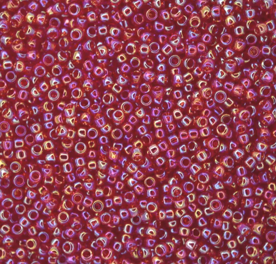 15-0165C, Transparent Ruby AB (14 gr.) Toho